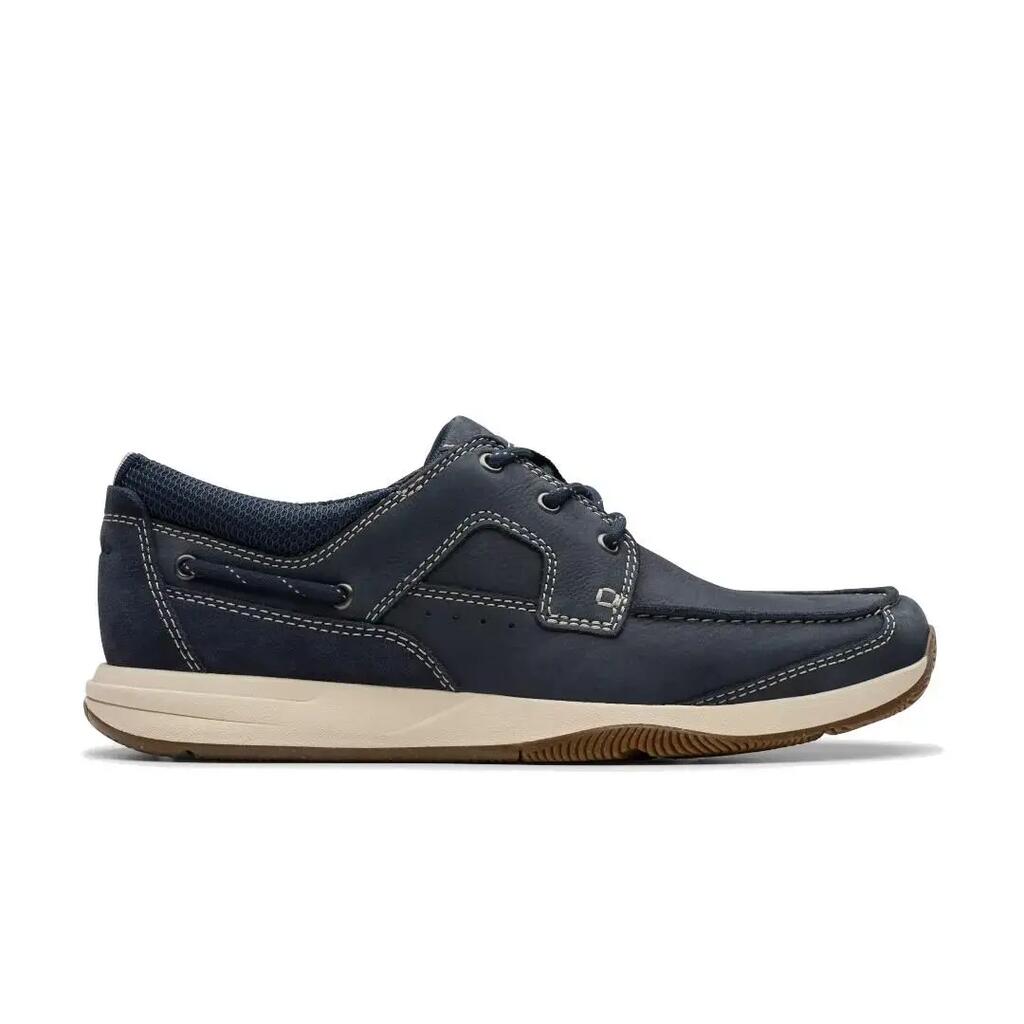 Chaussures pour hommes Clarks Sailview lacets Bleu