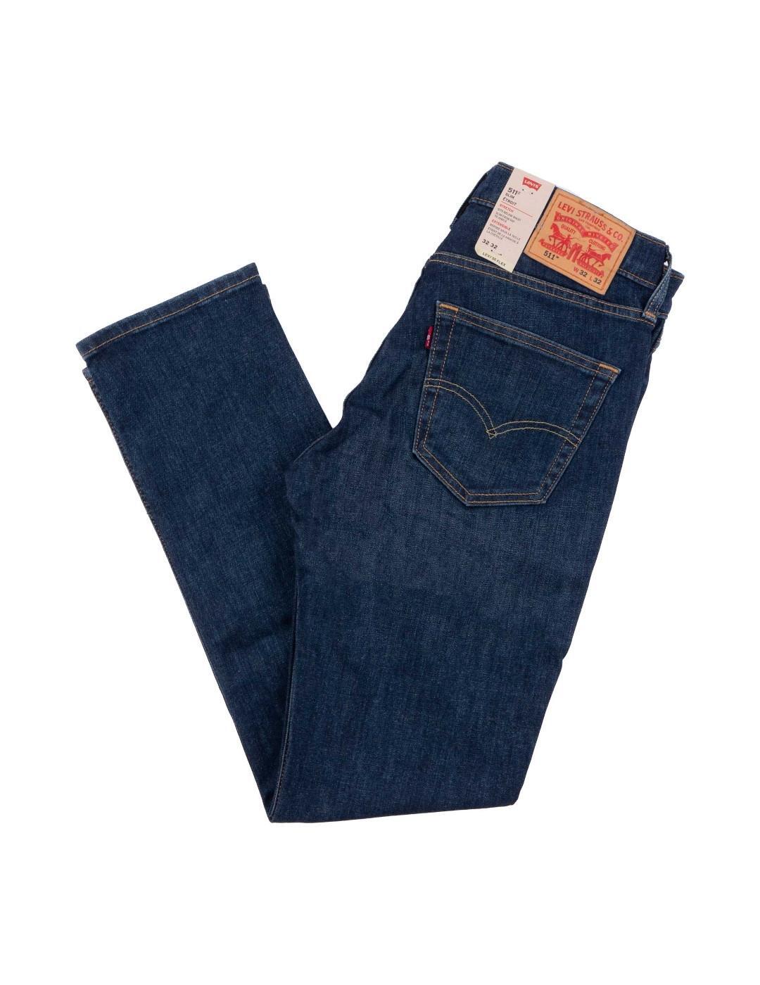 Pantalon pour homme Levis 511 slim Bleu. 4/4