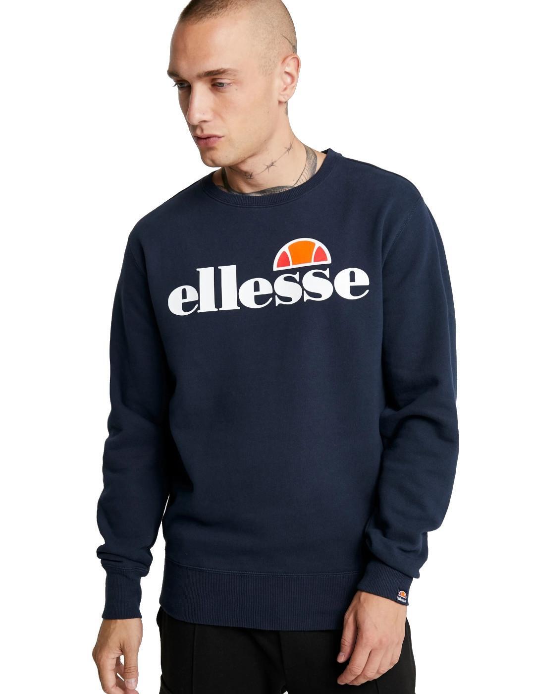 Sweatshirts polaires pour hommes Ellesse Succiso Marine. 3/4