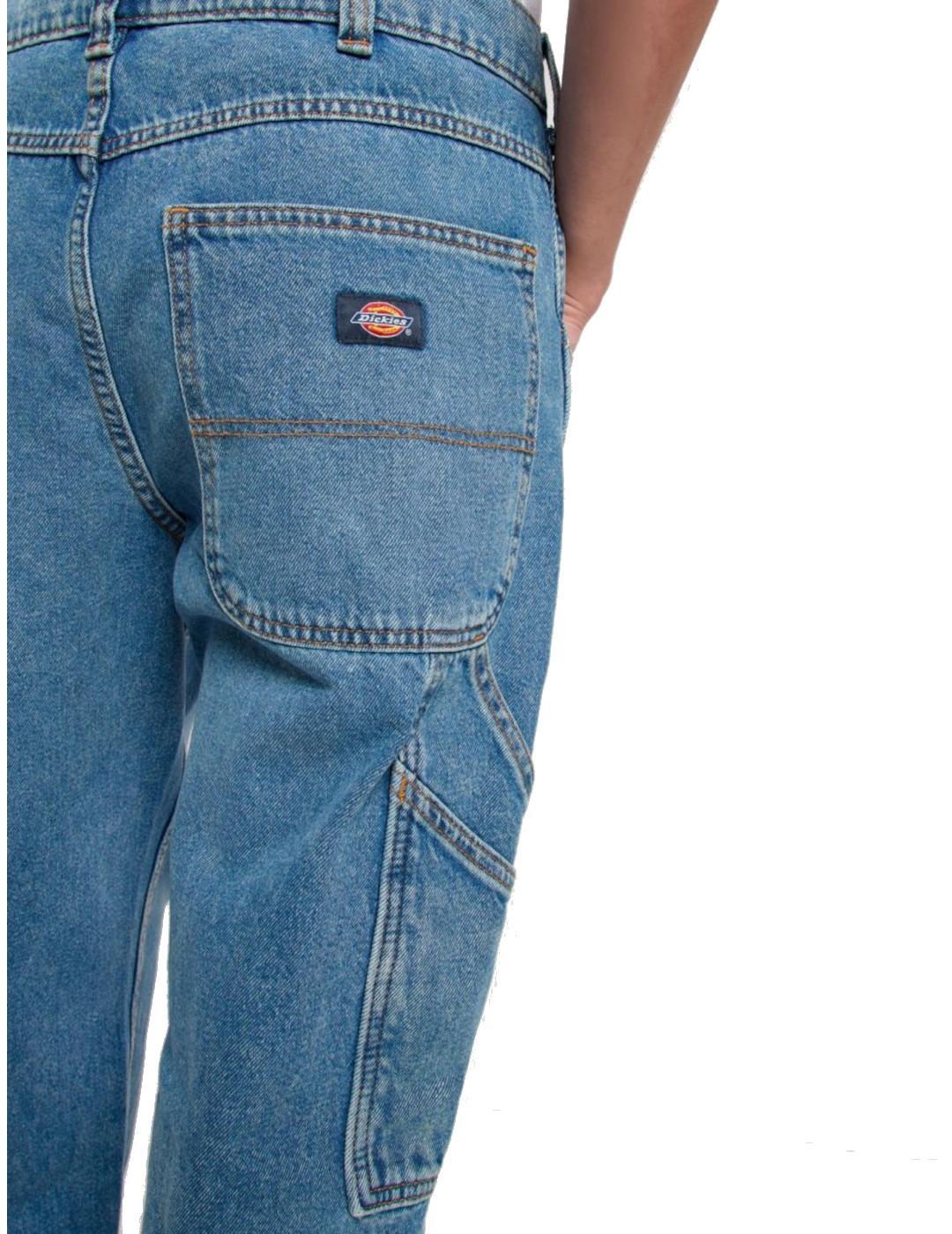 Pantalon pour femme Dickies Garyville rinçé Bleu 4/7
