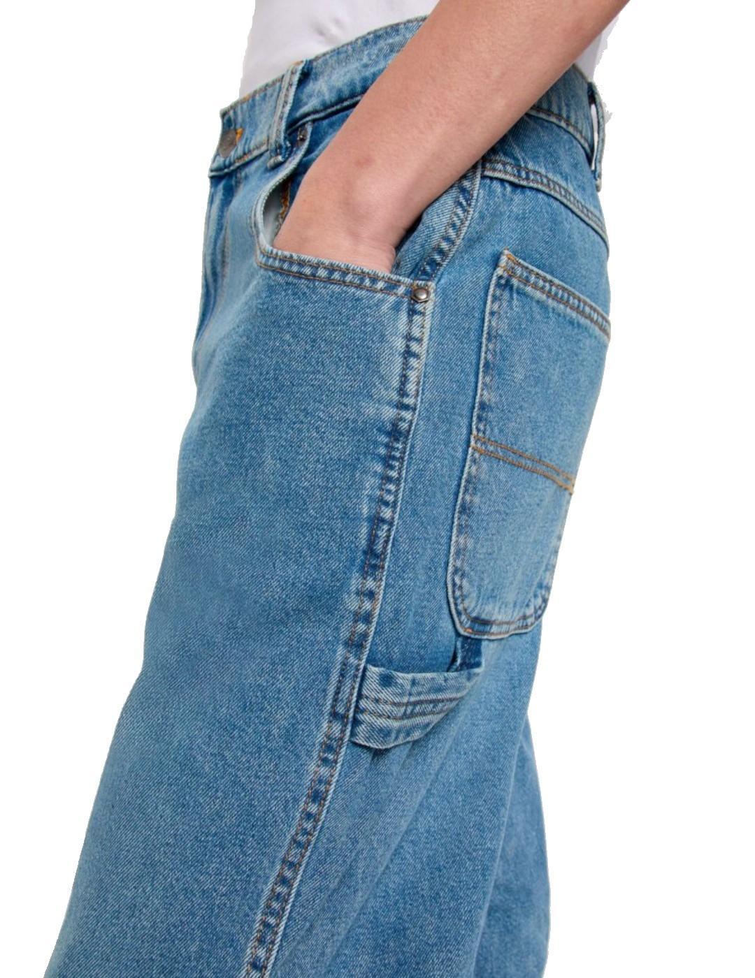 Pantalon pour femme Dickies Garyville rinçé Bleu 5/7