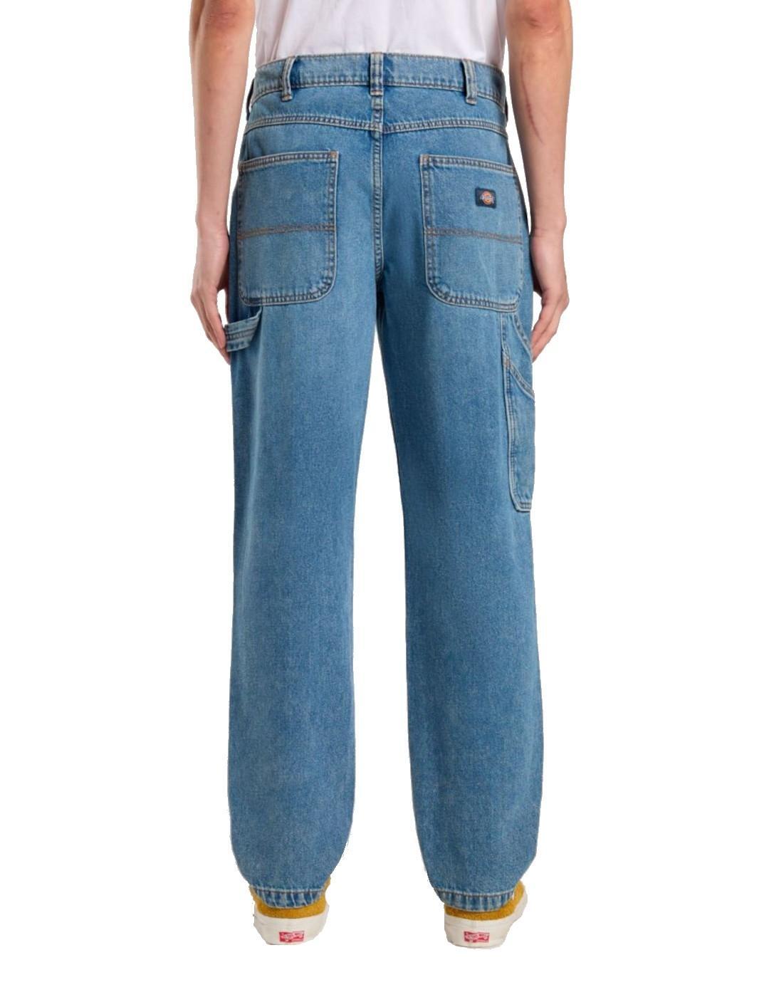 Pantalon pour femme Dickies Garyville rinçé Bleu 2/7
