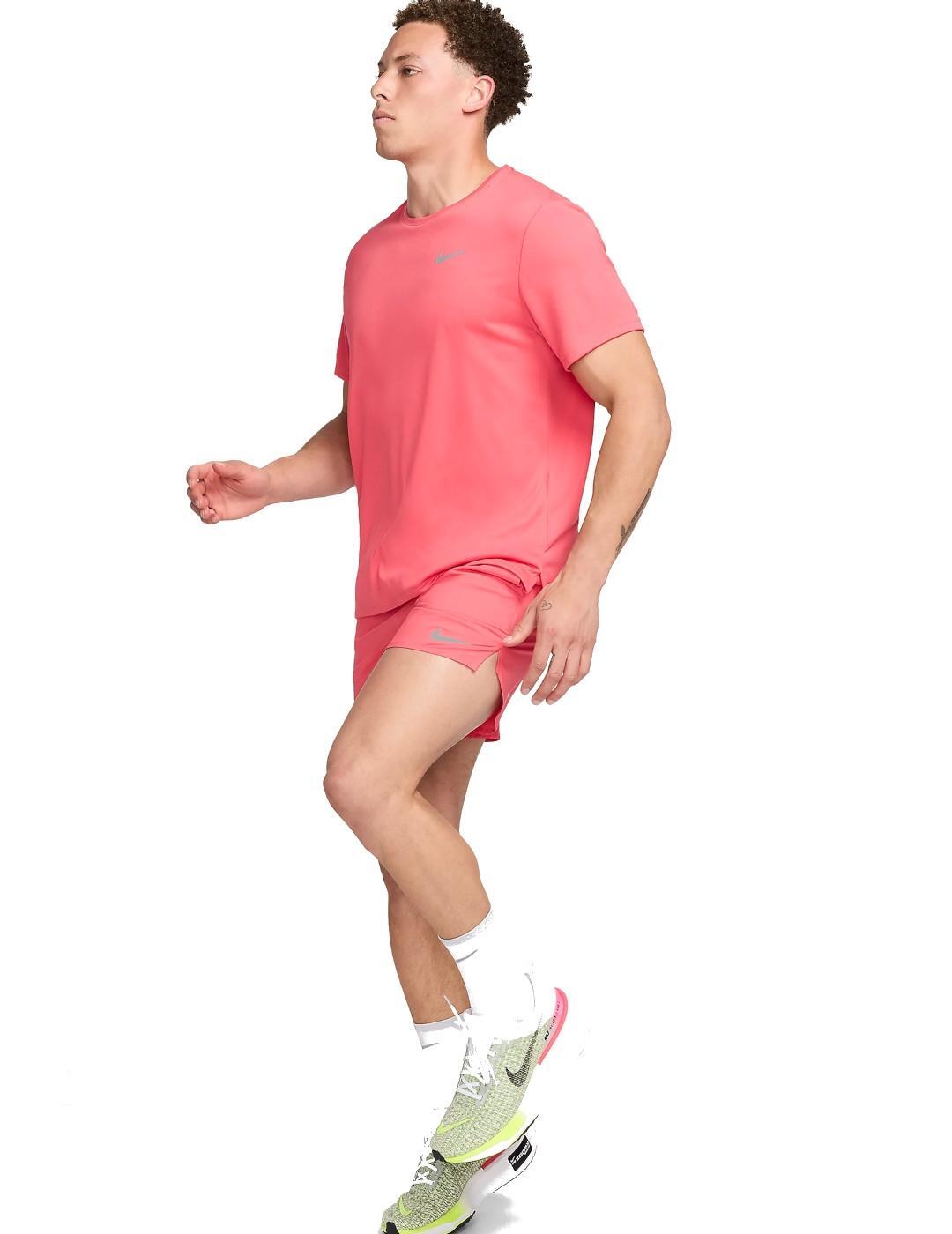 Maglietta da uomo Nike Miller dry-fit rosa 4/4