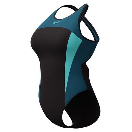 Maillot de bain une pièce Speedo à col haut et dos croisé pour femme
