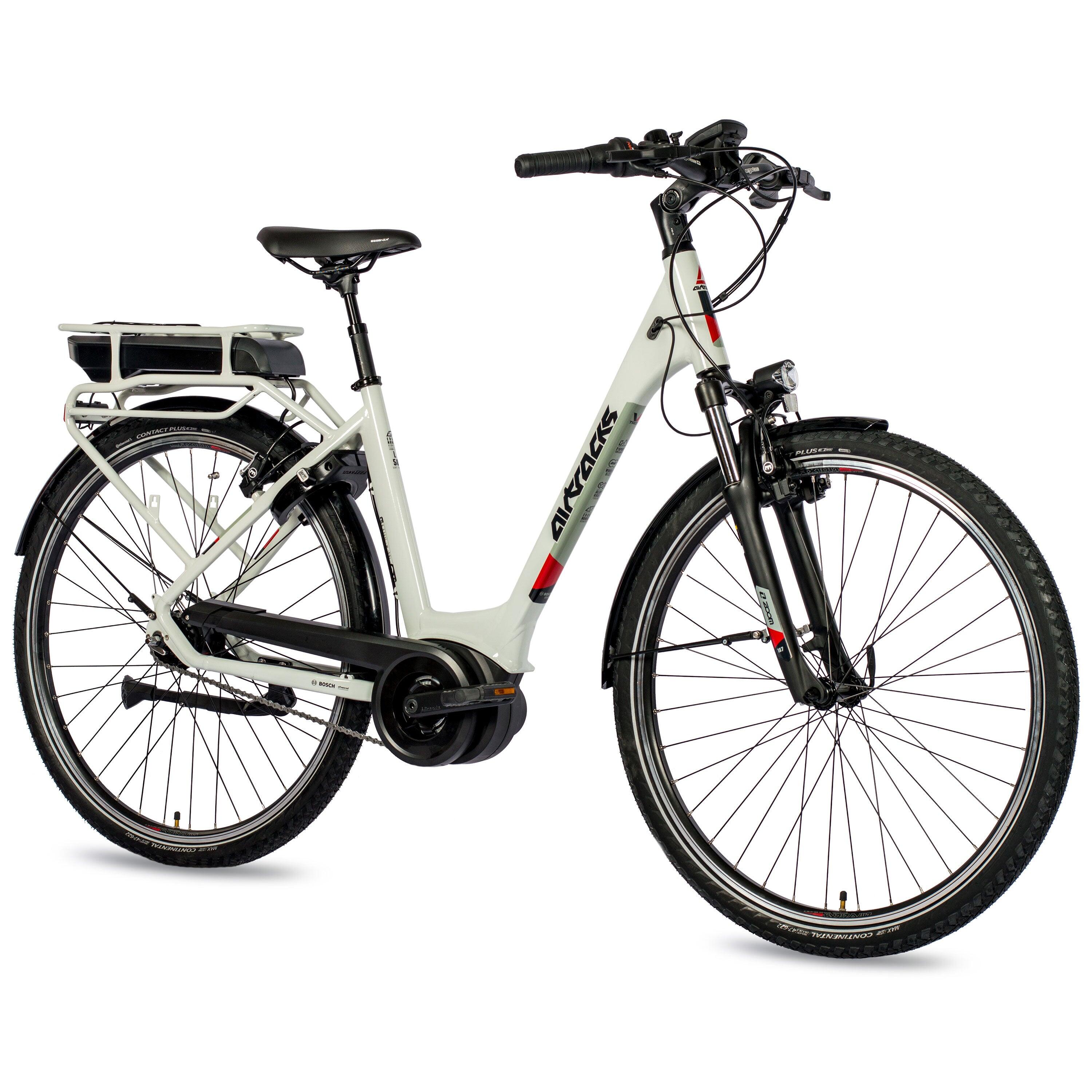 28" BICI ELETTRICA CITY V-TRON RACK BOSCH ACTIVE LINE 400 WH 7 VELOCITÀ SHIMANO 2/3