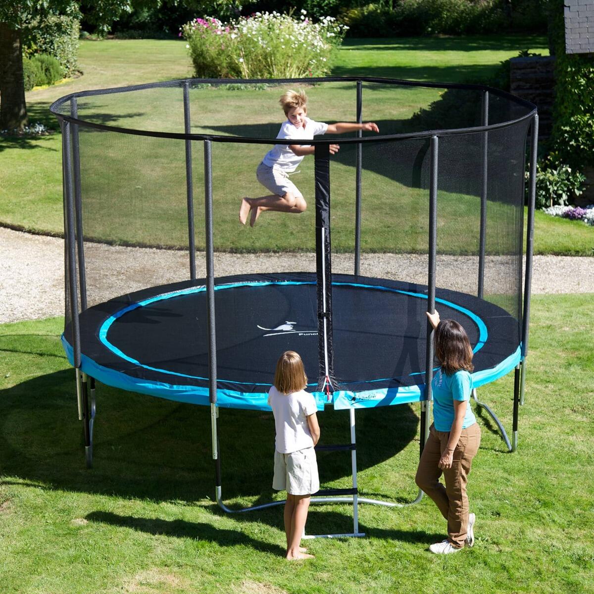 Trampoline Ø 300 cm + 2 accessoires - PUNCHI 300 - Garantie 5ans 3/5