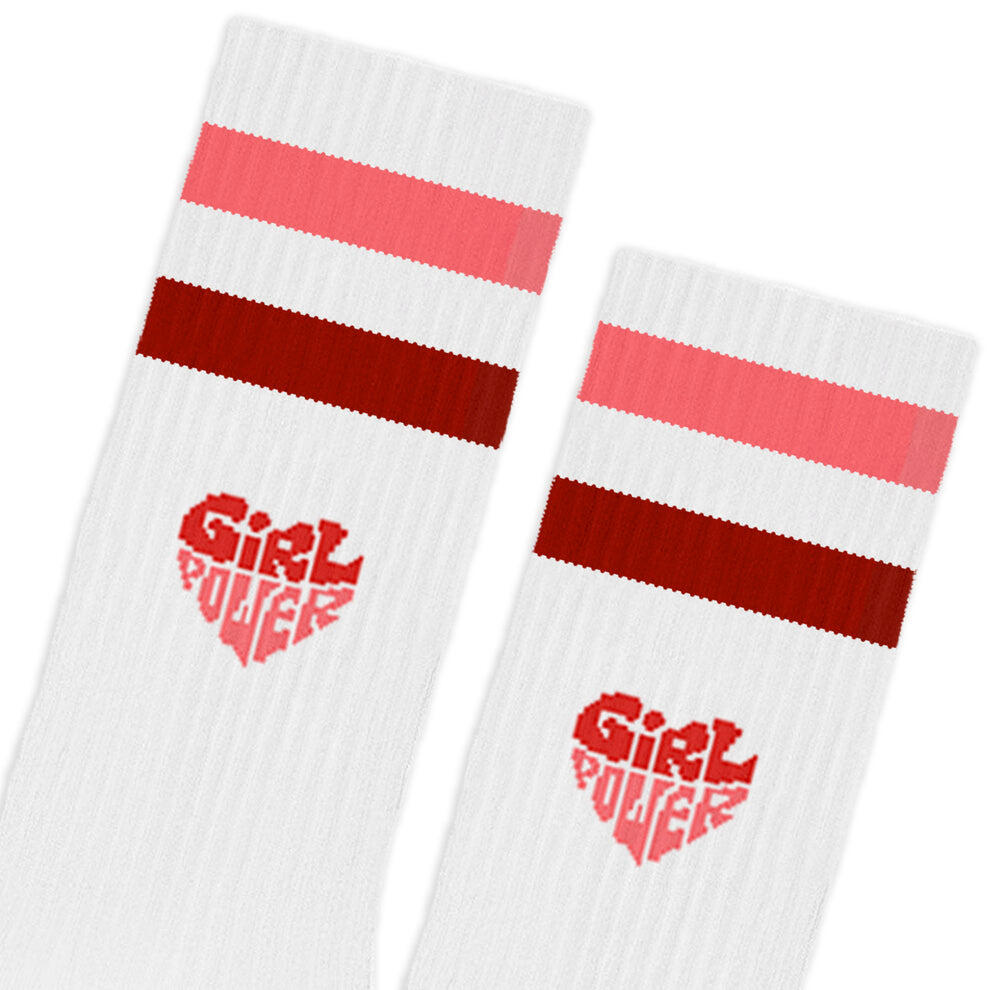 Calcetines Deportivos Divertidos Hombre Mujer Algodón Girl Power 2/2