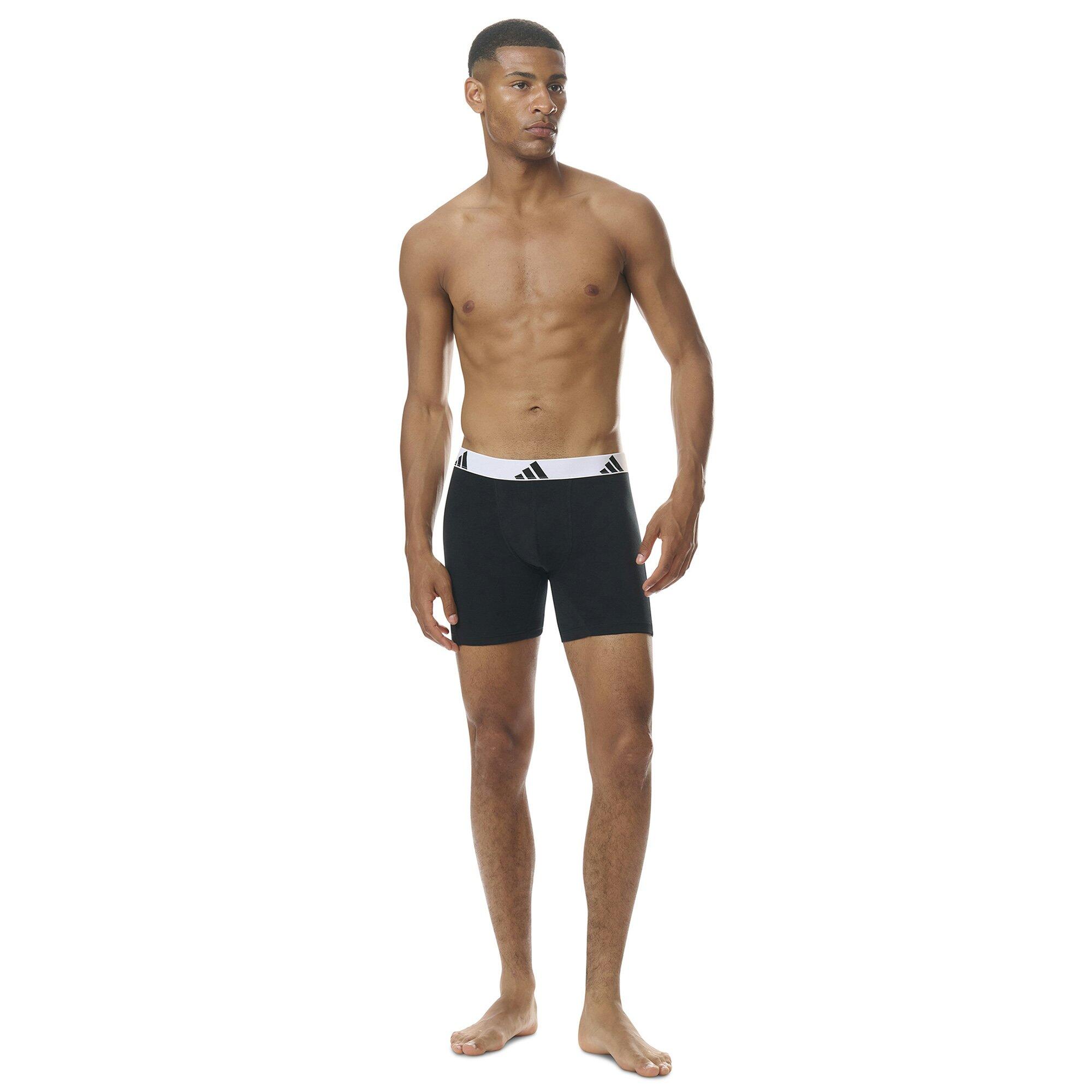 Adidas Basic Boxer Brief Men Herren Unterhose Shorts Unterwäsche 3er Pack 6/7