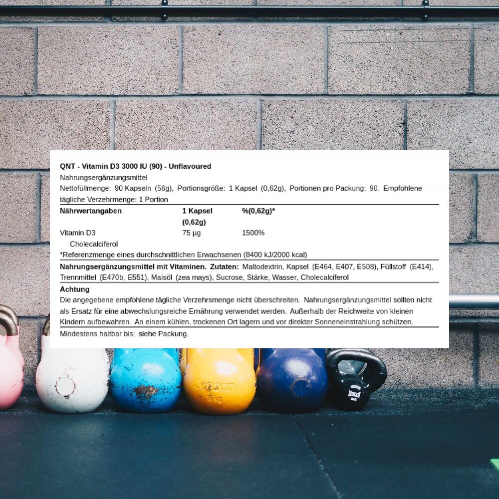 VITAMINA D3 3000 UI - Capsule vegane - 90 capsule 3/3