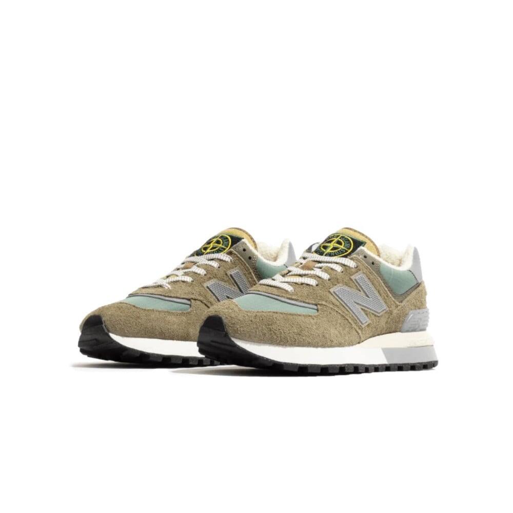 New Balance 574 Legacy Stone Island Steel Blue 2/3