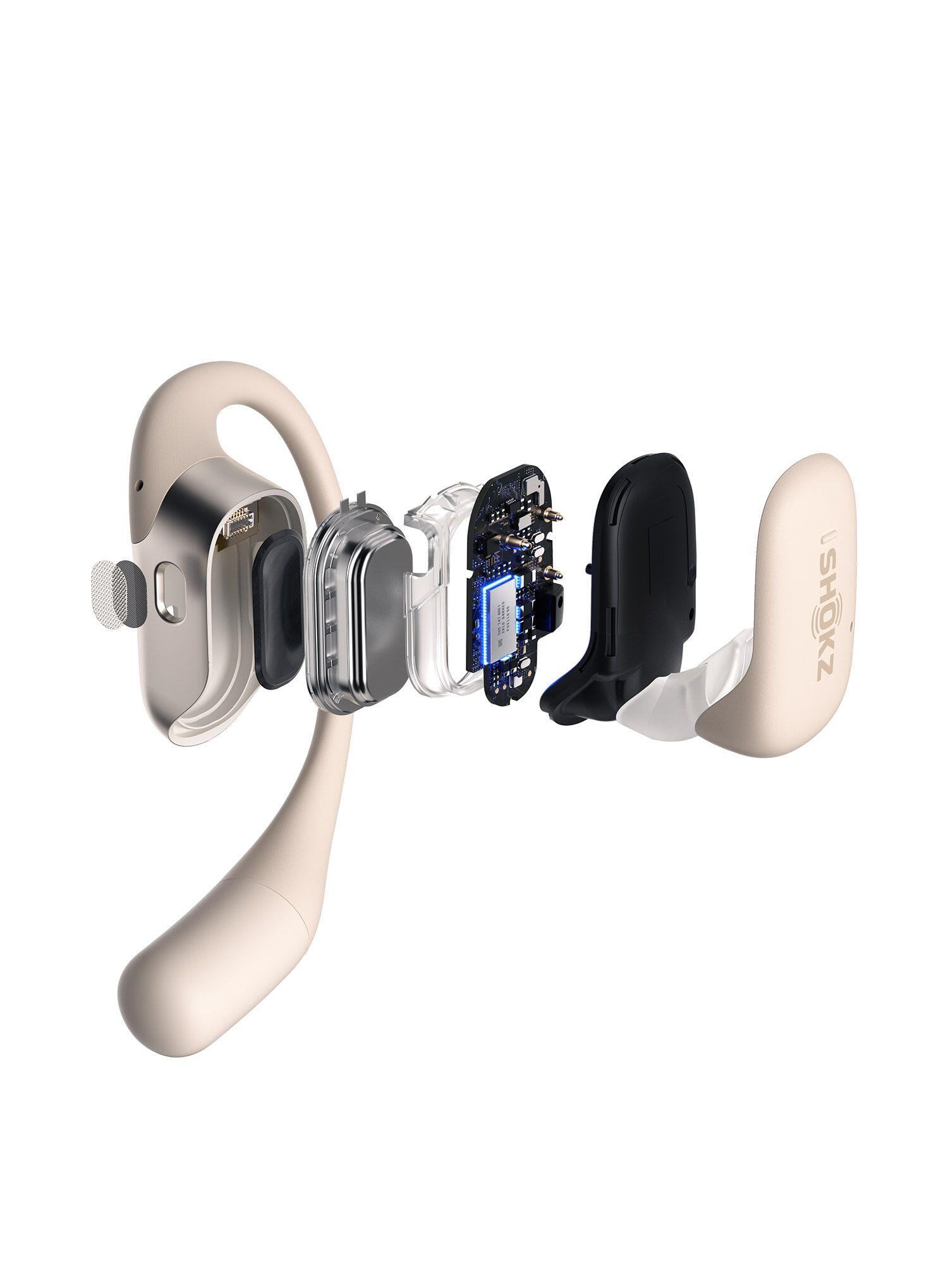 Shokz Bluetooth hoofdtelefoon - OPENFIT BEIGE 7/7