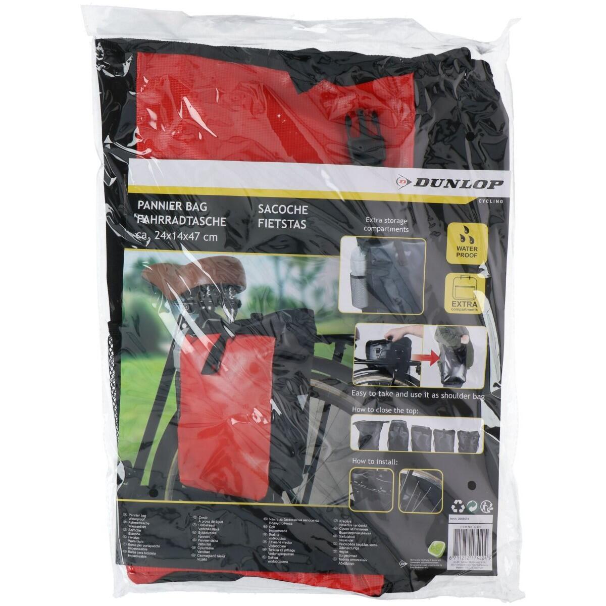 Dunlop wasserdichte Fahrradtasche 15L 2/4