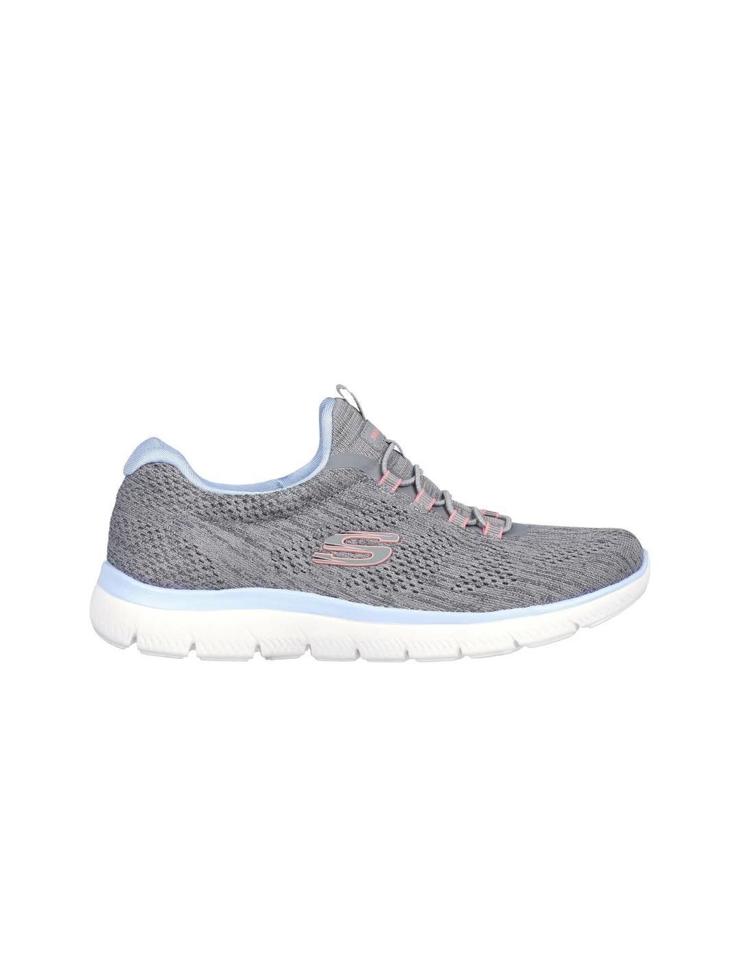 Damen Sneakers Skechers Summits fun flare Grau 1/7