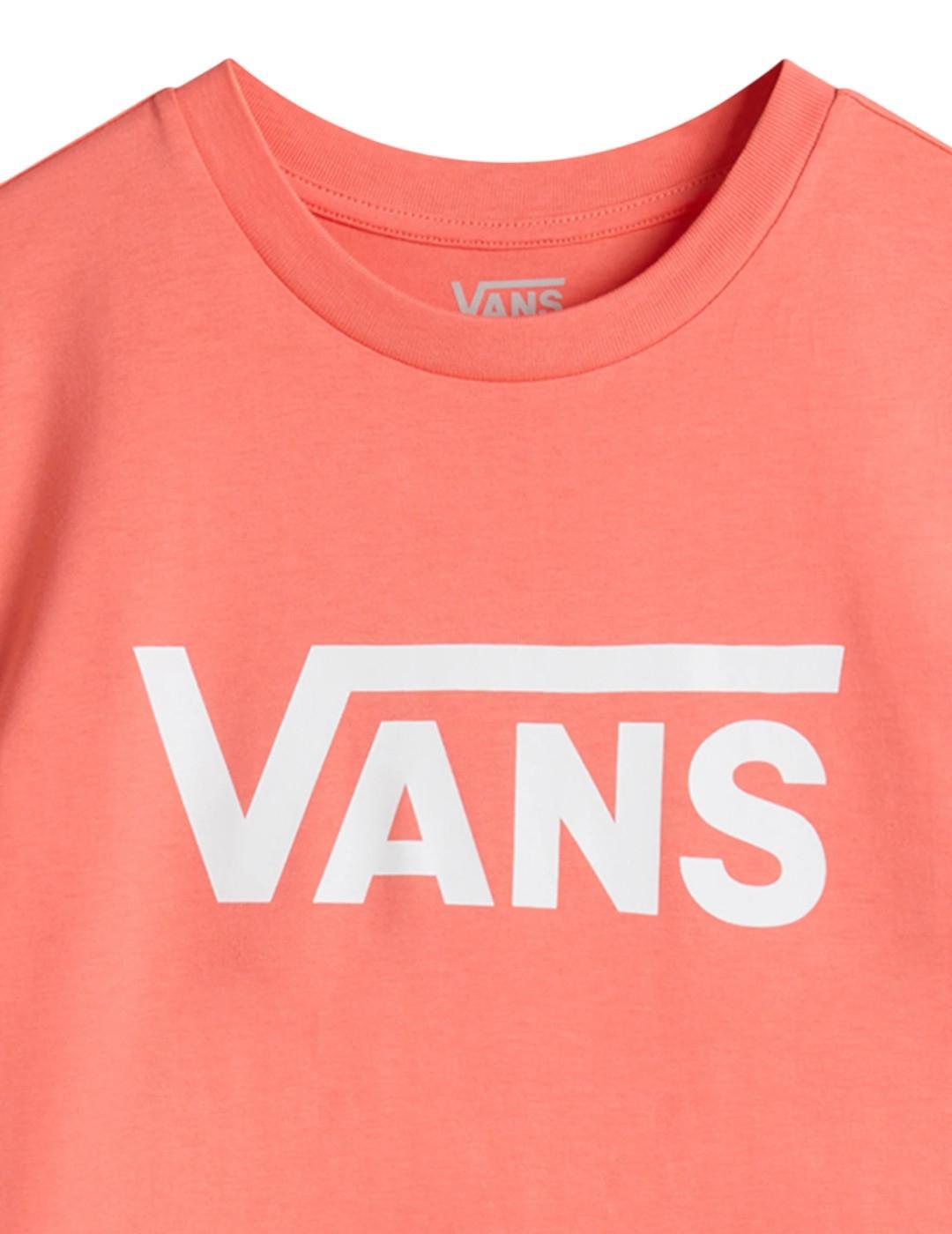Camiseta para Mulher Vans flying v crew Rosa 3/3