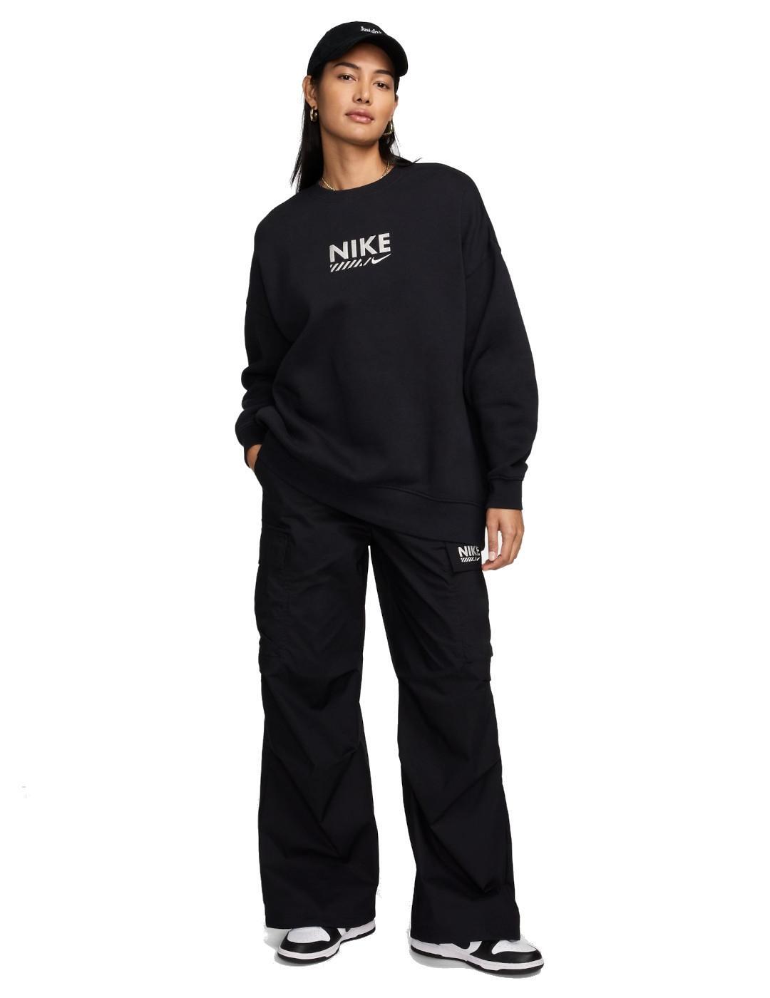 Jersey y sudadera para Mujer Nike Sportswear oversize Negro 3/4