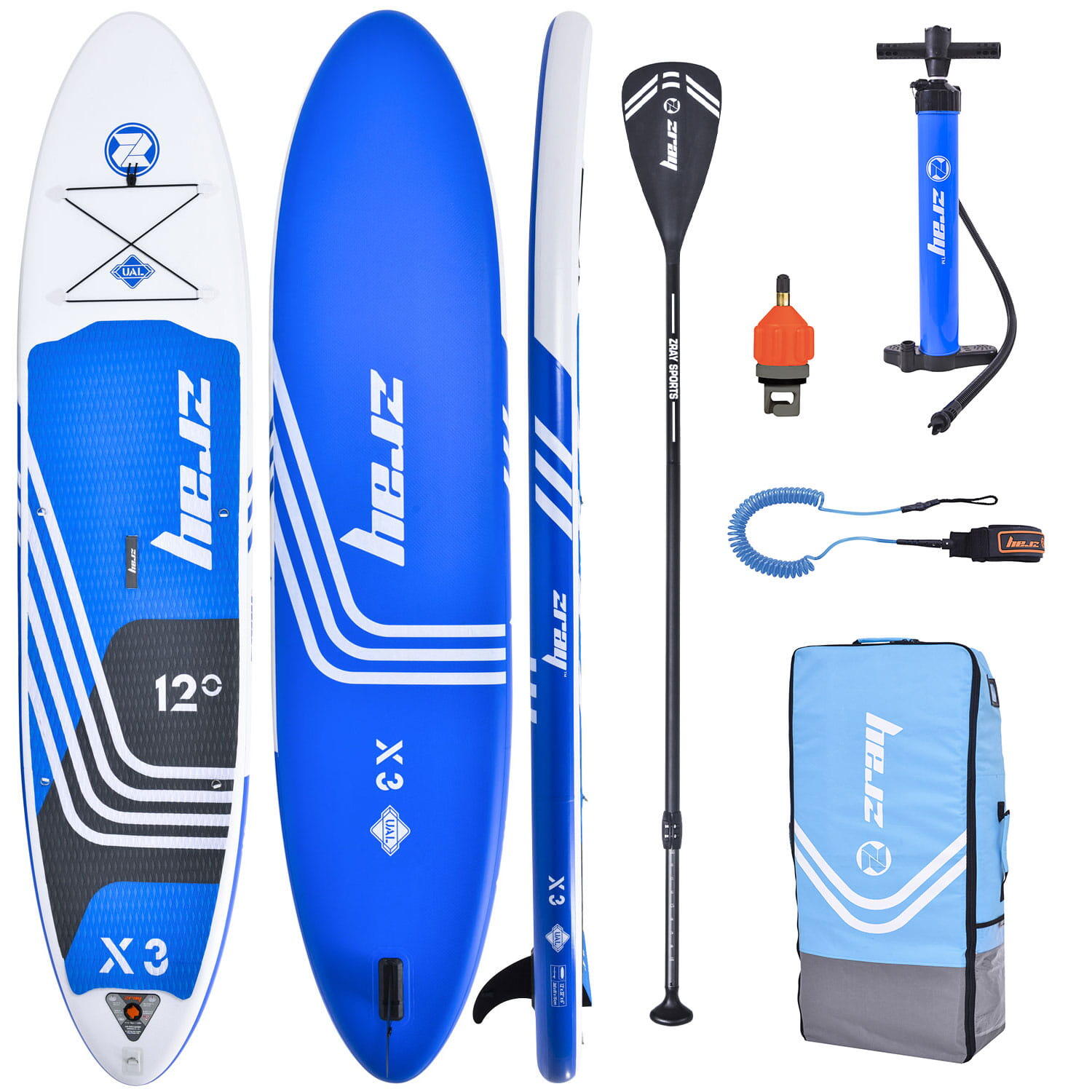 Prancha de stand up paddle insuflável zray x-rider x3 12'