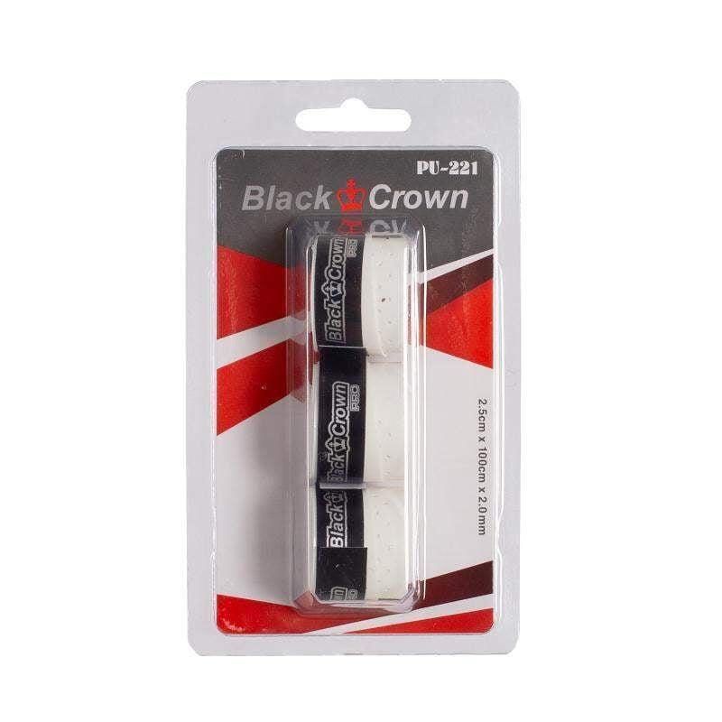 Embalagem Blister De 3 Overgrips Black Crown A000406.001.1 Branco 5/5