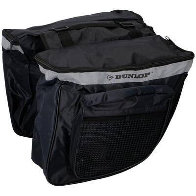 Doppia borsa da bicicletta per portapacchi Dunlop 30x26x10 cm