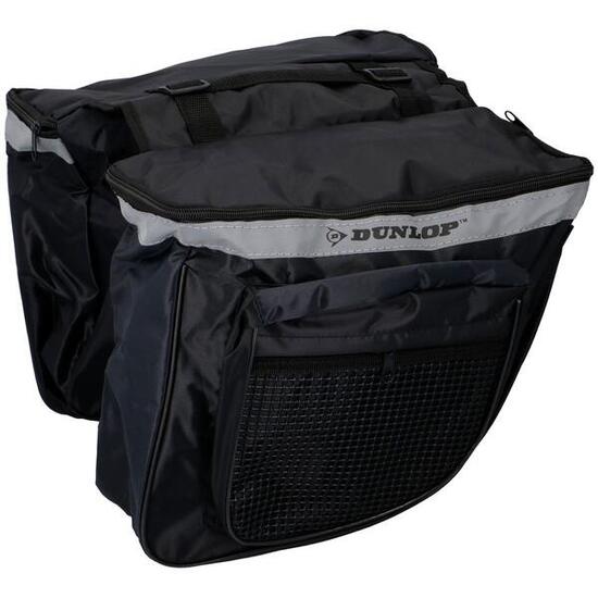 Doppia borsa da bicicletta per portapacchi Dunlop 30x26x10 cm