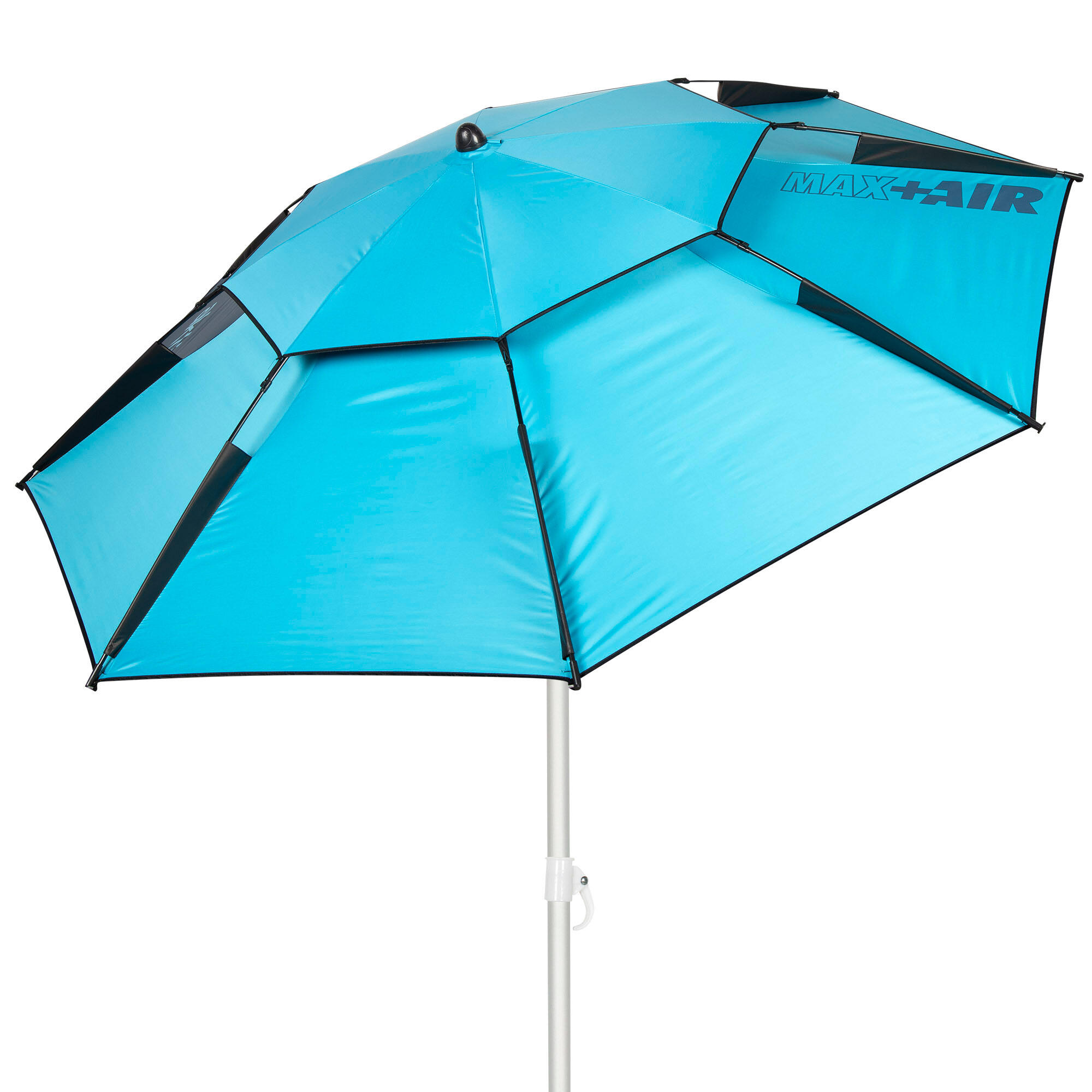 AKTIVE Aktive Sombrilla de playa antiviento c/protección UV50 8 varillas 200 cm