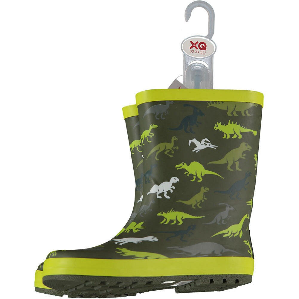 Regenlaarzen Kinderen - Dino - Groen - Maat 23/34 - Regenlaarzen jongens 2/3