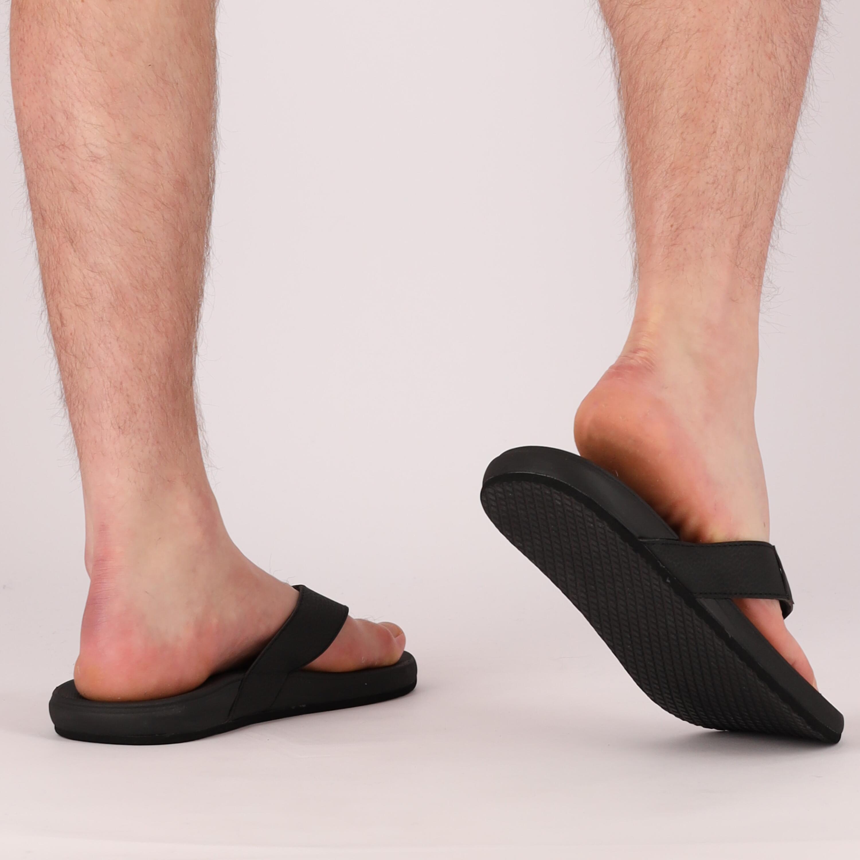 Teenslipper Heren - Cushioned - Zwart - flip flops heren - Slippers heren 3/5