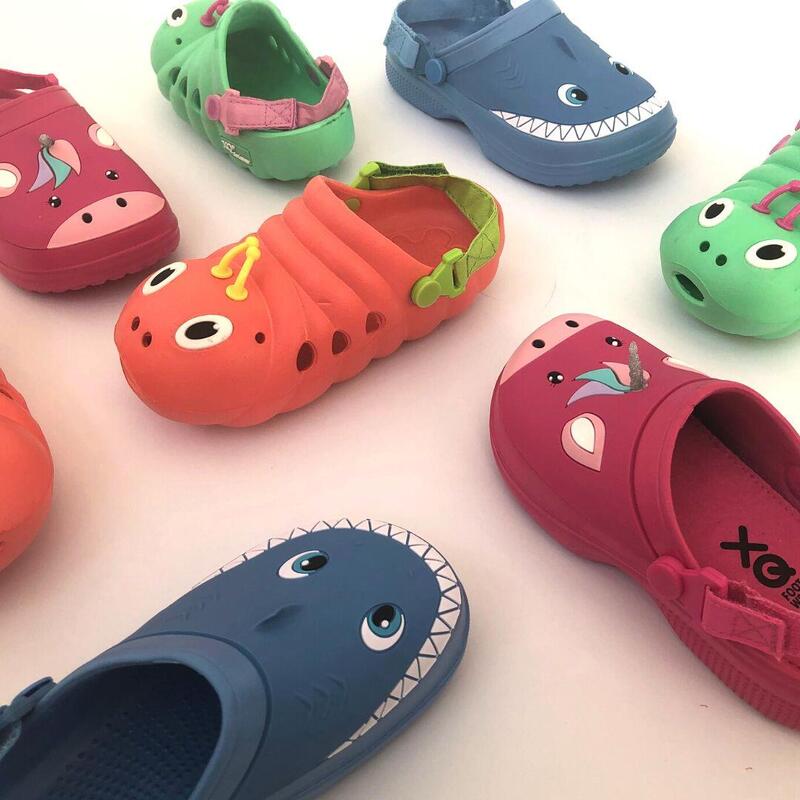 XQ | Sabots de jardin enfant | Licorne | Rose | Taille 27/28 | Chaussures de