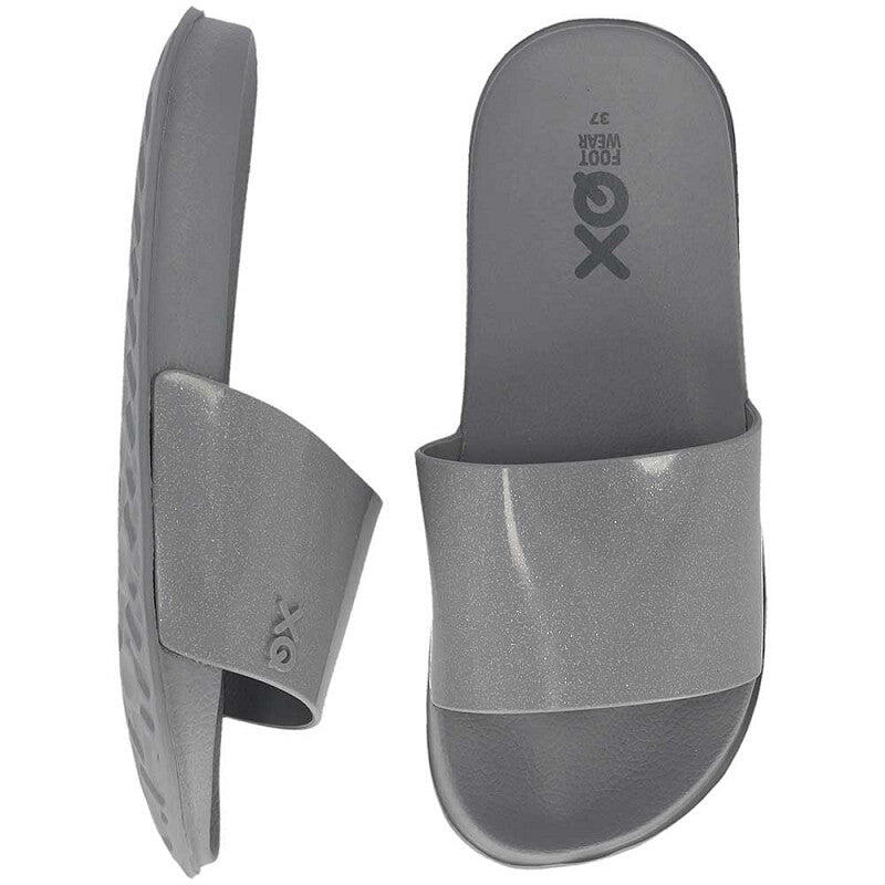 Slippers Dames - Fashion - Zwart - Badslippers dames - Gevormd voetbed 2/5