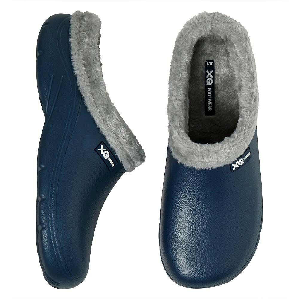 Tuinklompen heren - Fake Fur - Navy - Tuinschoenen - Garden Clogs heren 2/5