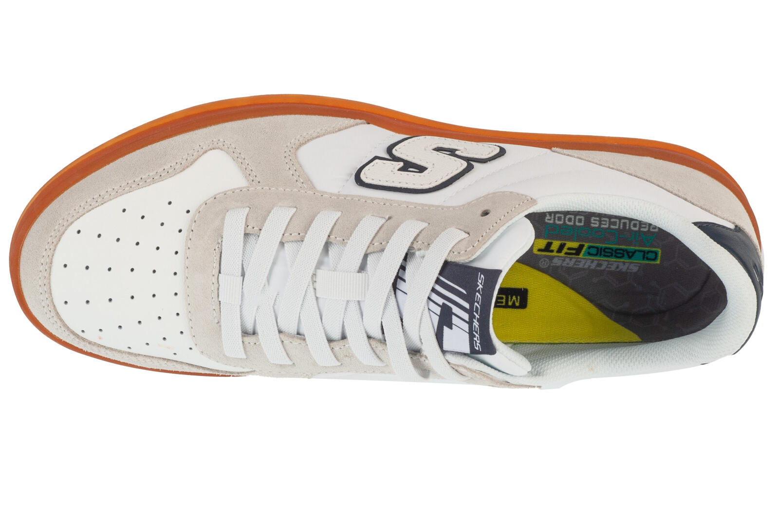 Chaussures Hommes Skechers New Wave Cup Calven blanc 3/4