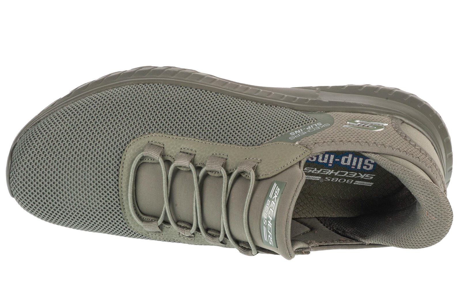 Skechers Bobs Squad Chaos Schuhe grün Slip-Ins 118303 3/7
