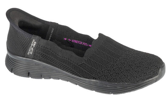 Zapatillas Mujer Skechers Slipins Seager Believe It Negro