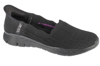Zapatillas Mujer Skechers Slipins Seager Believe It Negro