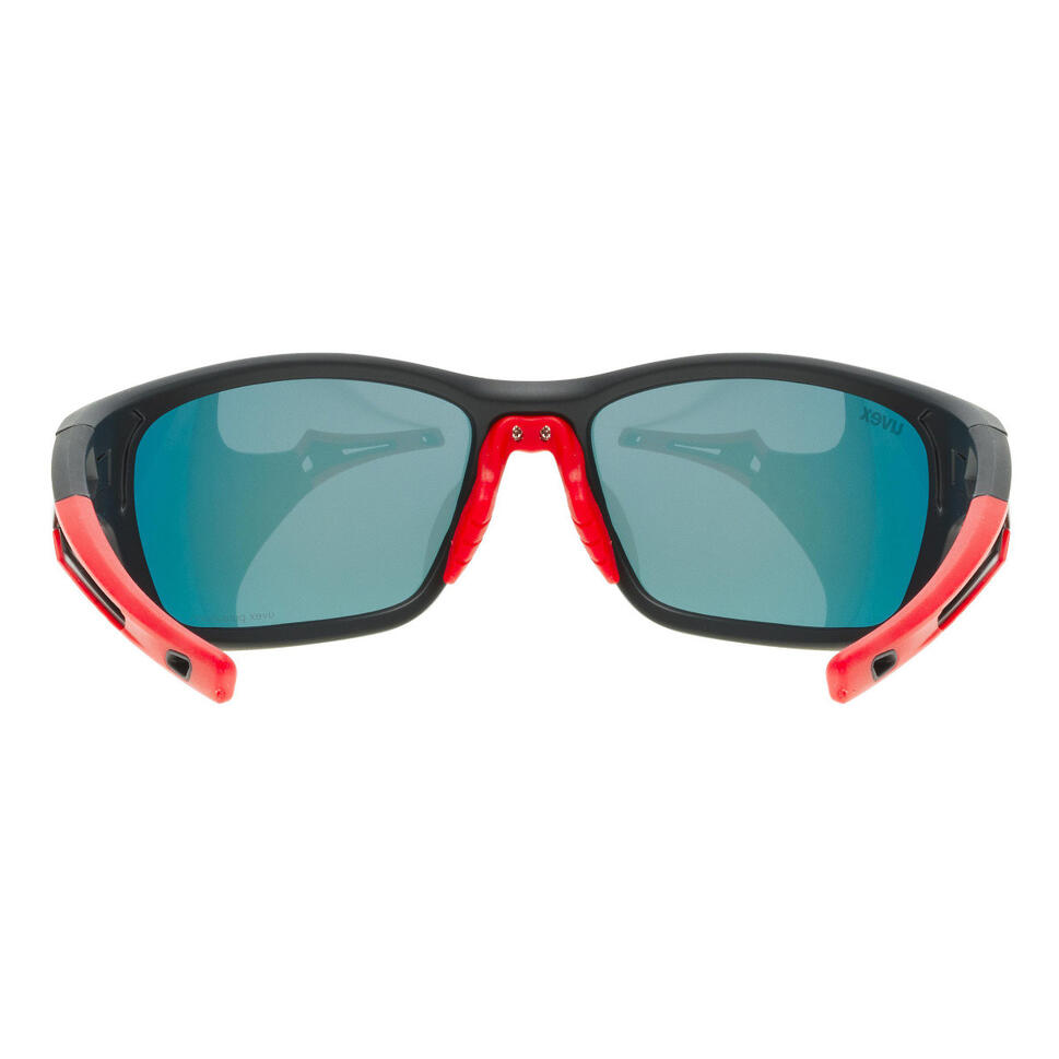 Okulary Uvex przeciwsłoneczne SportStyle 232 P Black Matt Red Polavision