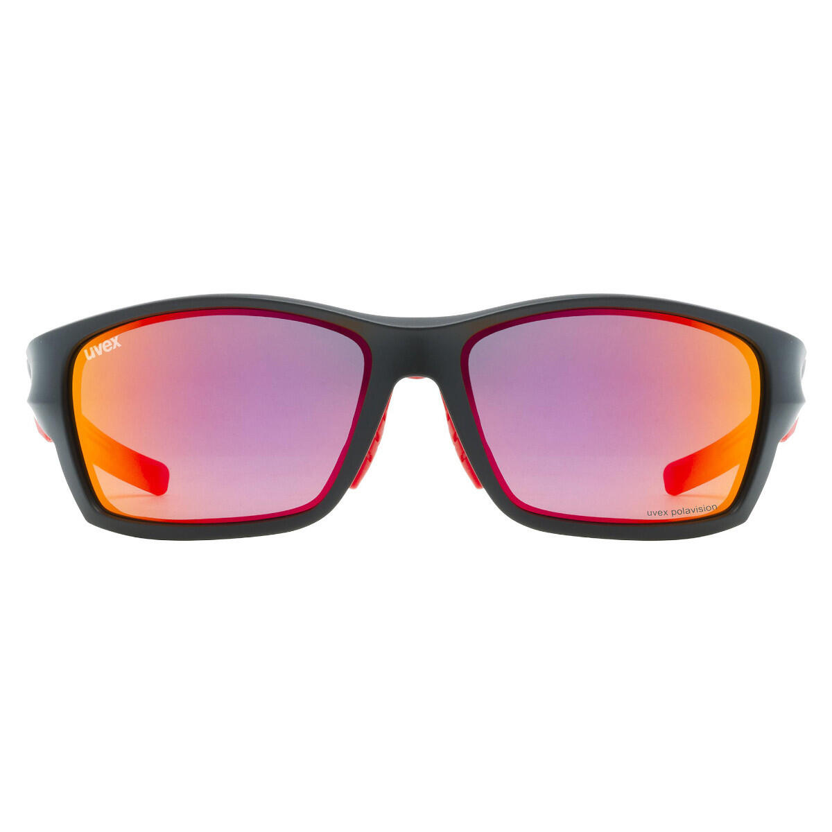 Okulary Uvex przeciwsłoneczne SportStyle 232 P Black Matt Red Polavision 3/5