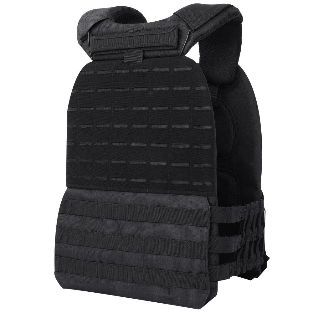 Gilet Lesté Musculation avec Plaques 8kg Fitness Tech Noir 3/8
