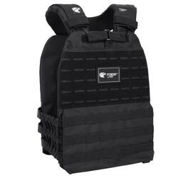 Gilet Lesté Musculation avec Plaques 8kg Fitness Tech Noir