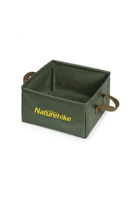 Lavello Pieghevole Da Campeggio Naturehike Square Bucket 13L Verde
