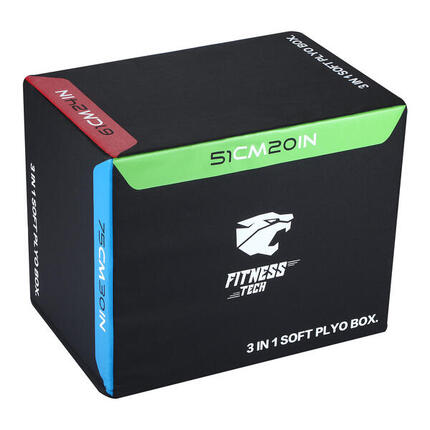 Fitness Tech Foam Plyometrische Box 51x61x75cm