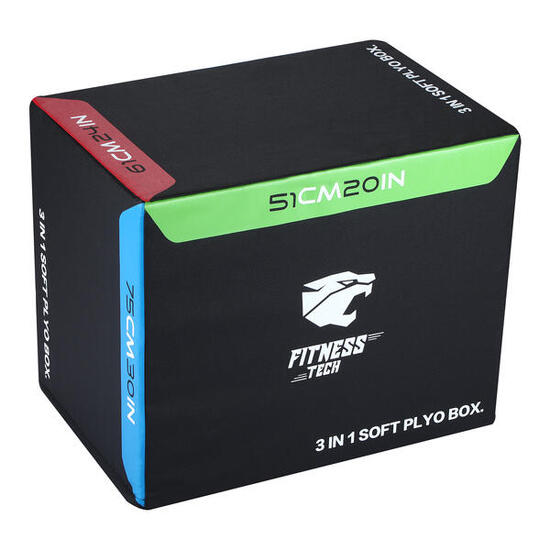 Fitness Tech Foam Plyometrische Box 51x61x75cm
