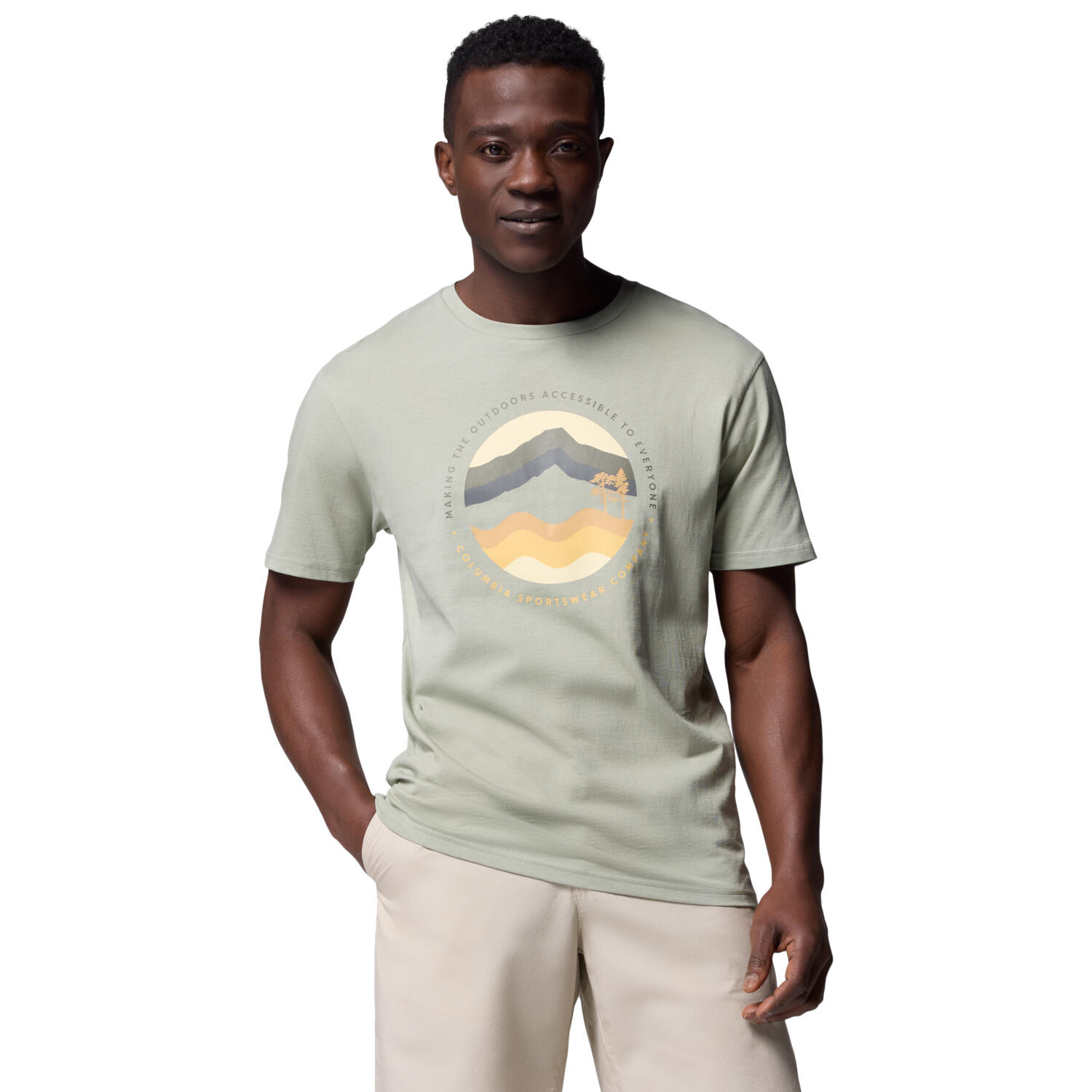 T-shirt sportowy z krótkim rękawem męski Path Lake II Graphic Tee