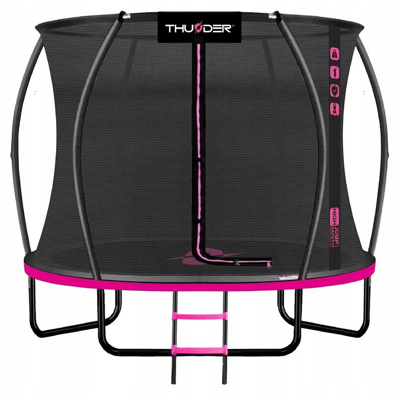 Trampolina ogrodowa do skakania Thunder Inside ULTRA 8FT Pink
