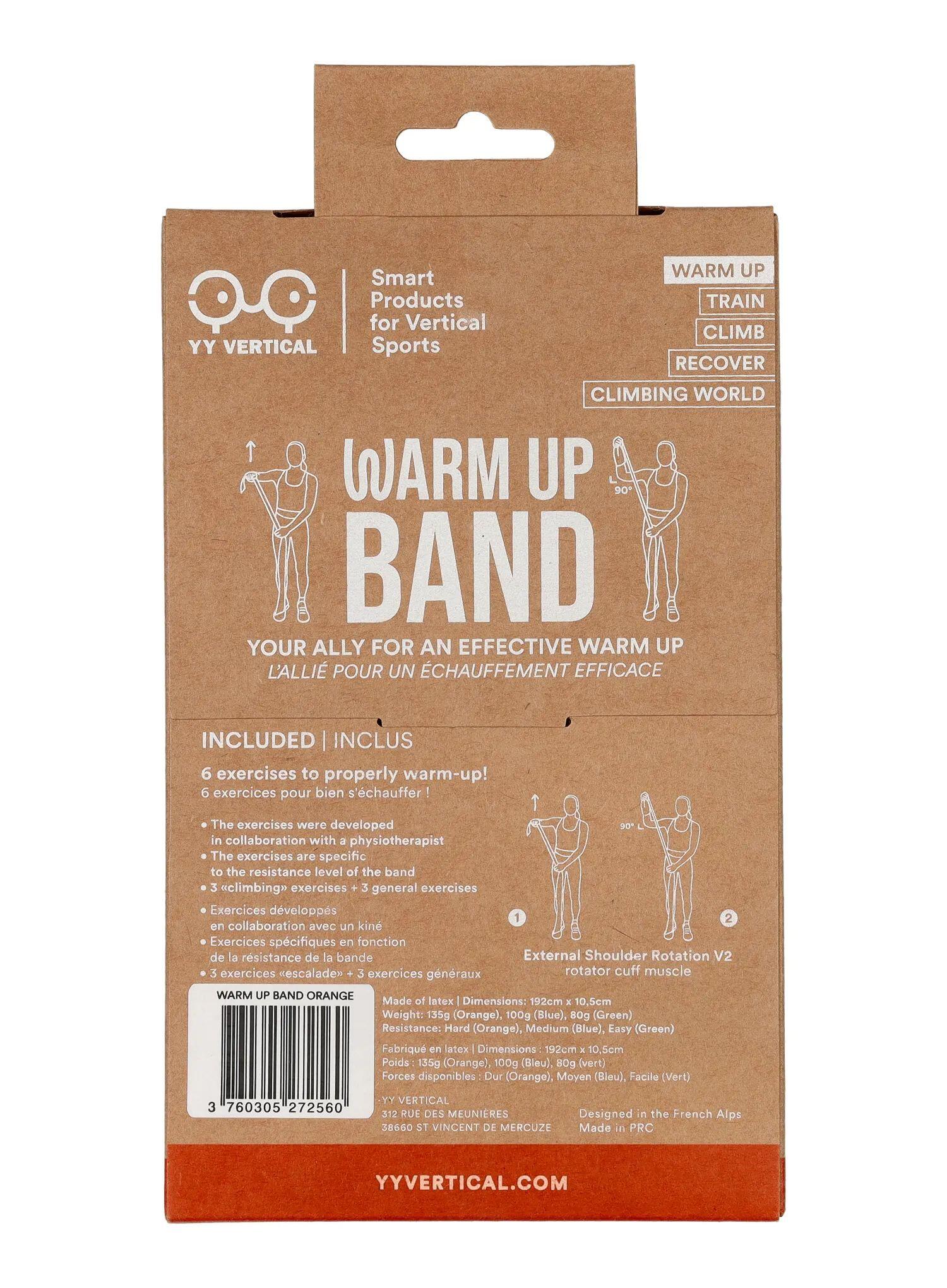 Aufwärmband YY Vertical Warm Up Band Orange Hard Silikon 192x10,5 cm 4/4