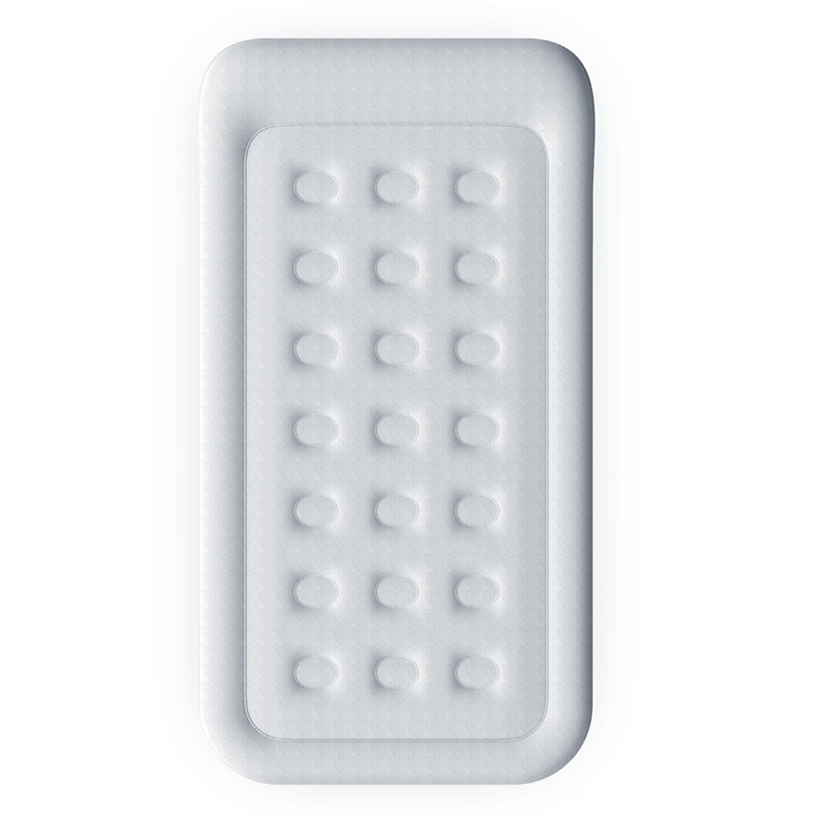 Premium Eenpersoons Luchtbed – Grijs/Marineblauw 5/6