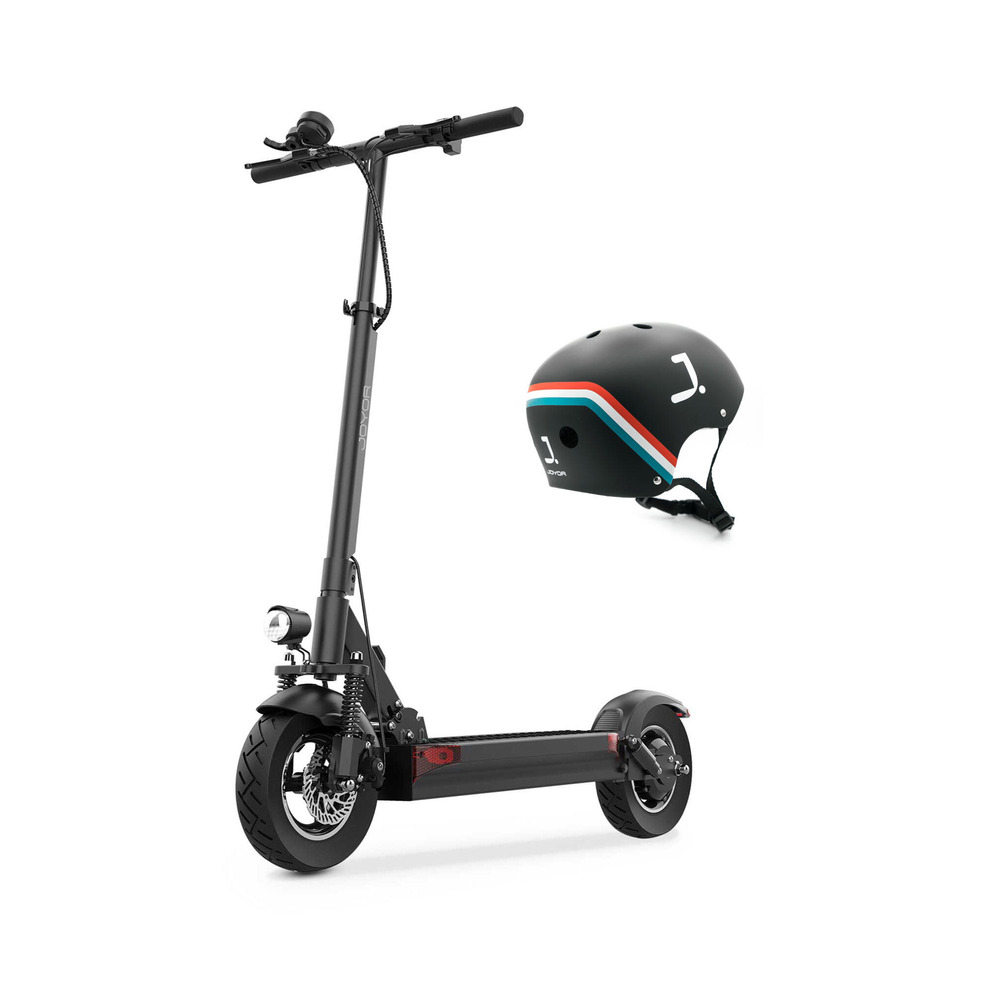 Joyor - Trottinette Électrique Adulte Joyor Y10 Noire + Casque - Trottinette Électrique - Noir - Taille Unique - Decathlon