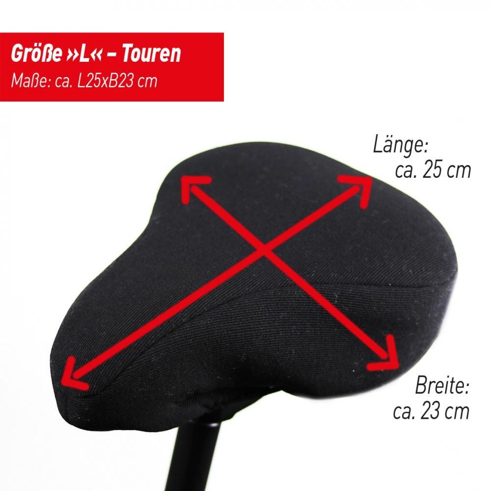 Haberland Housse de selle Touren velours noir 2/3