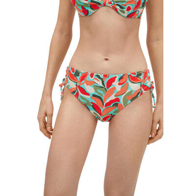 Braga bikini reductora midi micropiqué estampado tropical
