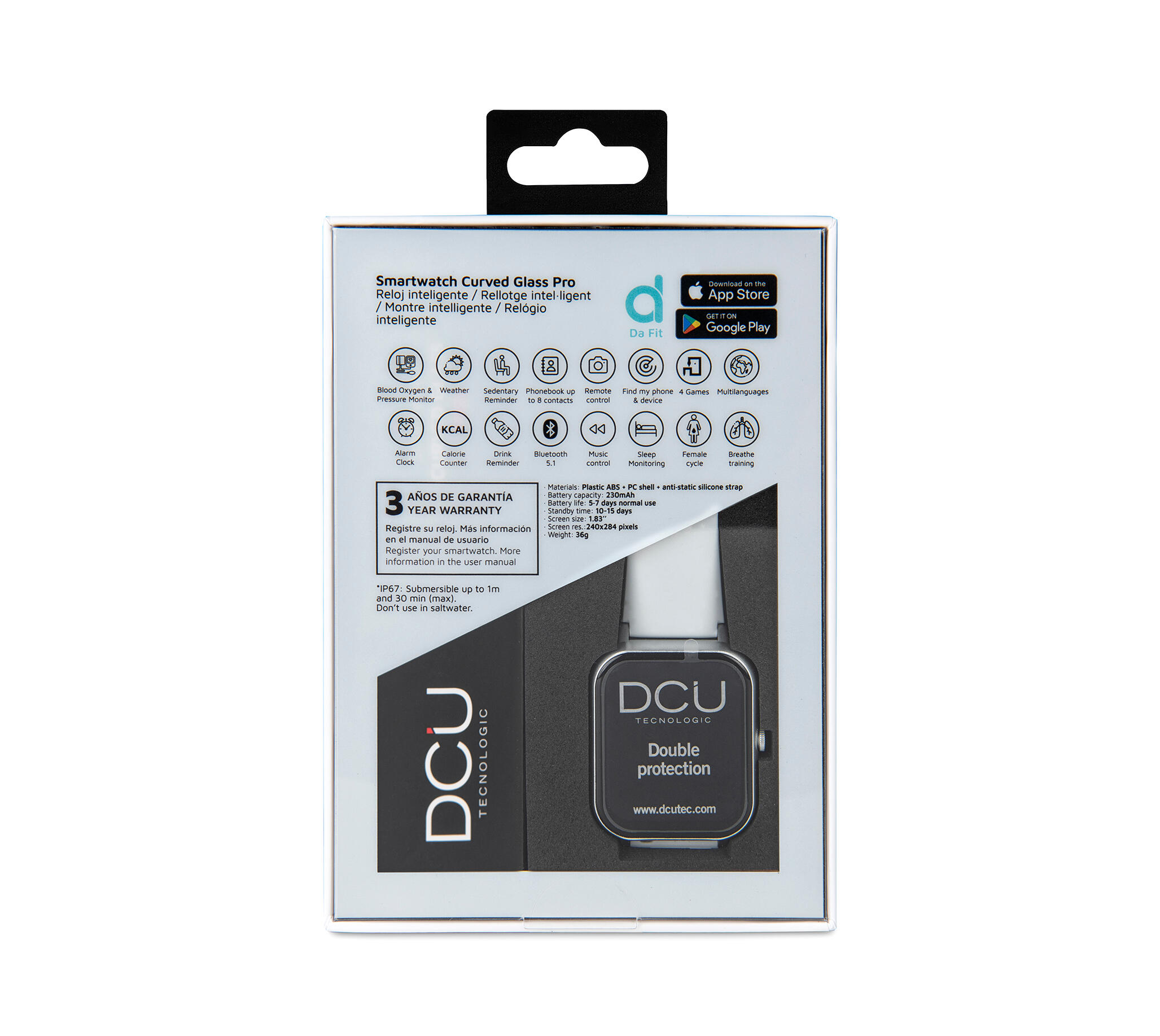 Smartwatch DCU CURVED GLASS PRO Gris 6/6
