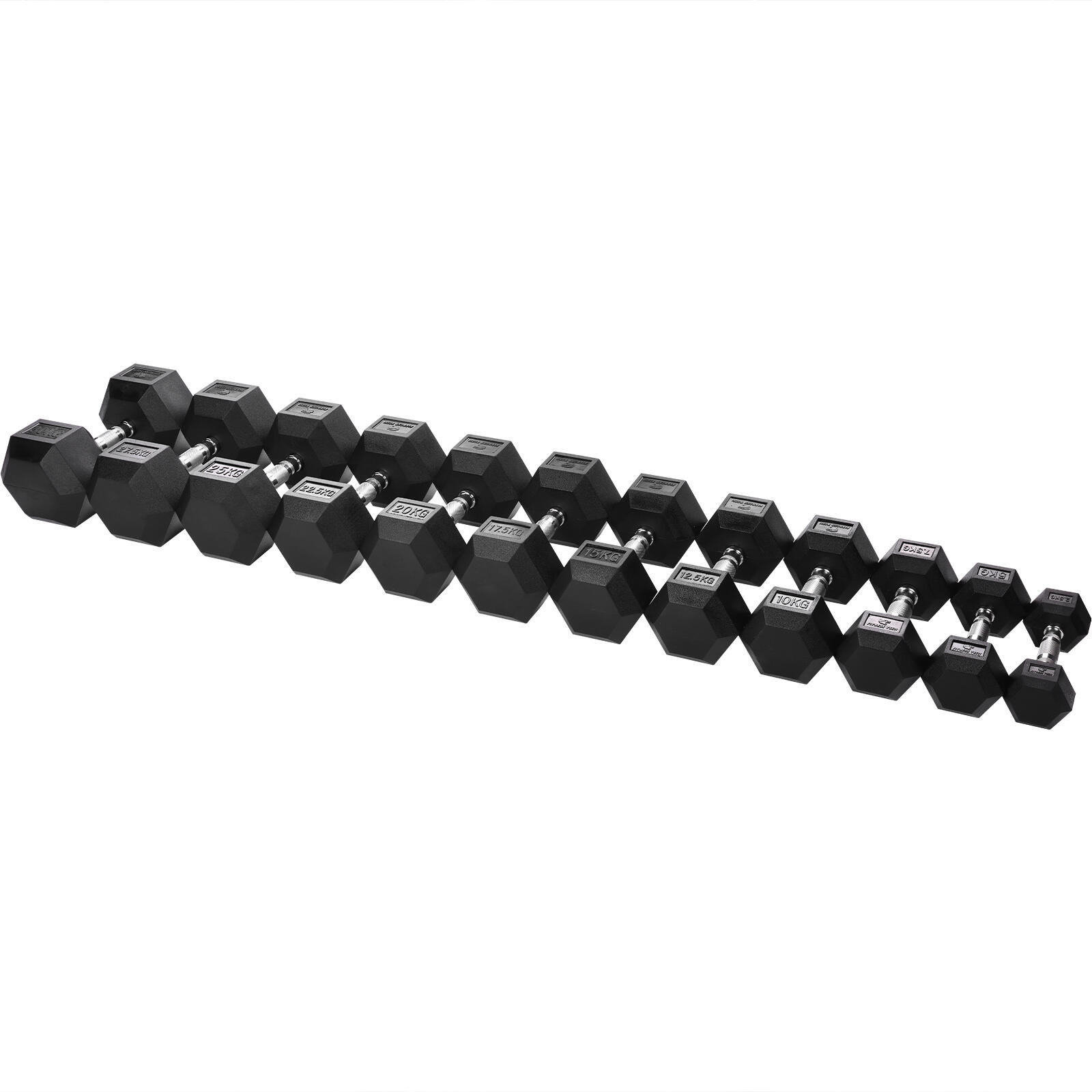 Haltères hexagonales 30kg Fitness Tech Set 2 Unités 7/8