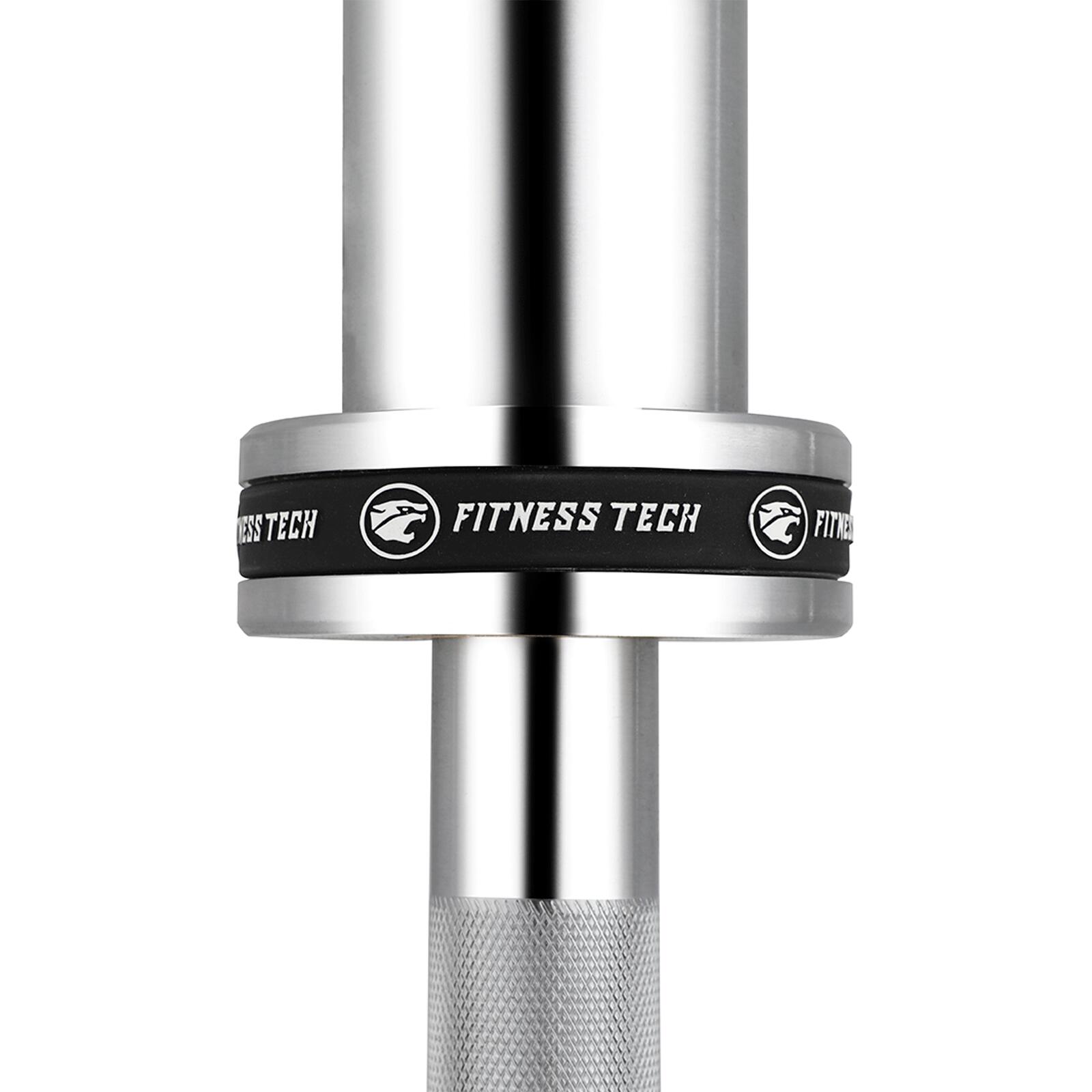 Barre Olympique 1,8m * 50mm 4 Roulements Fitness Tech 3/6